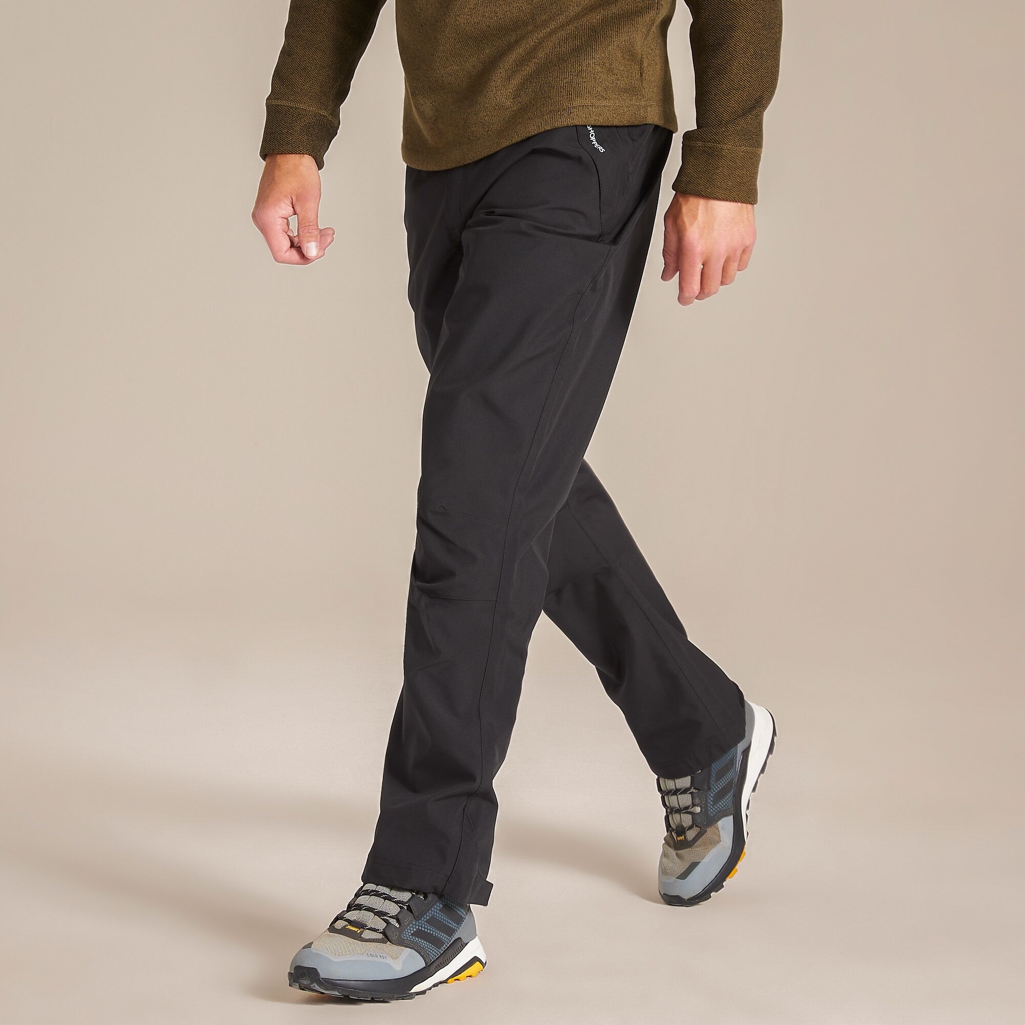 Craghoppers Men's Black Waterproof Stefan Ii Trousers Size: 34L