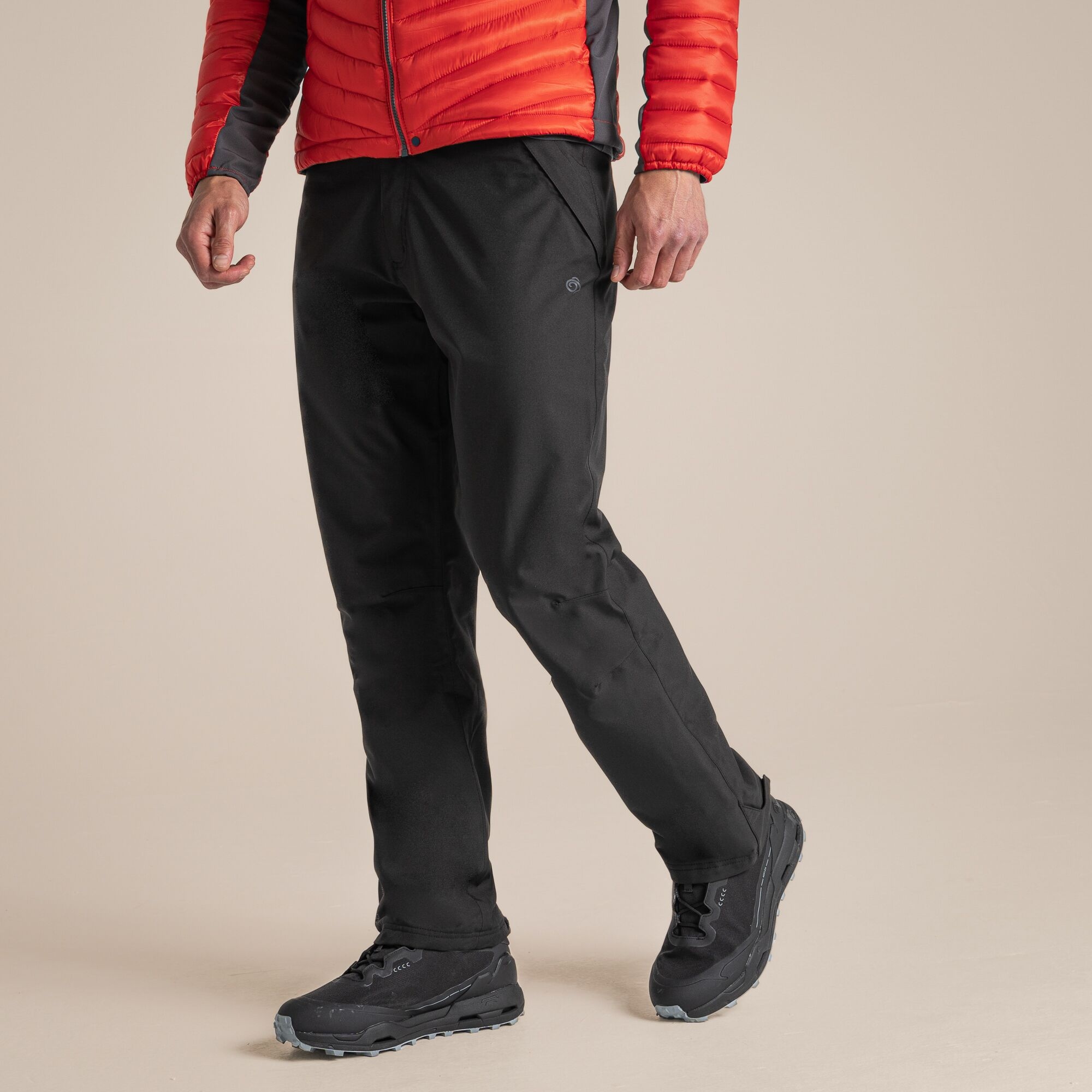 Craghoppers Men's Black Waterproof Steall Ii Thermo Trousers Size: 42S