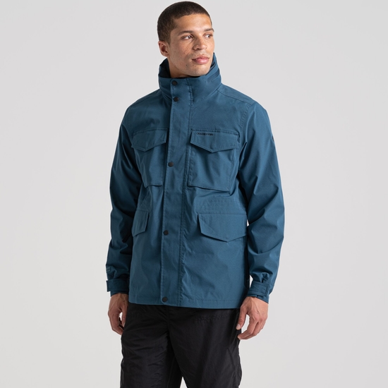 Men's Winslow Waterproof Jacket Dark Aegean Blue