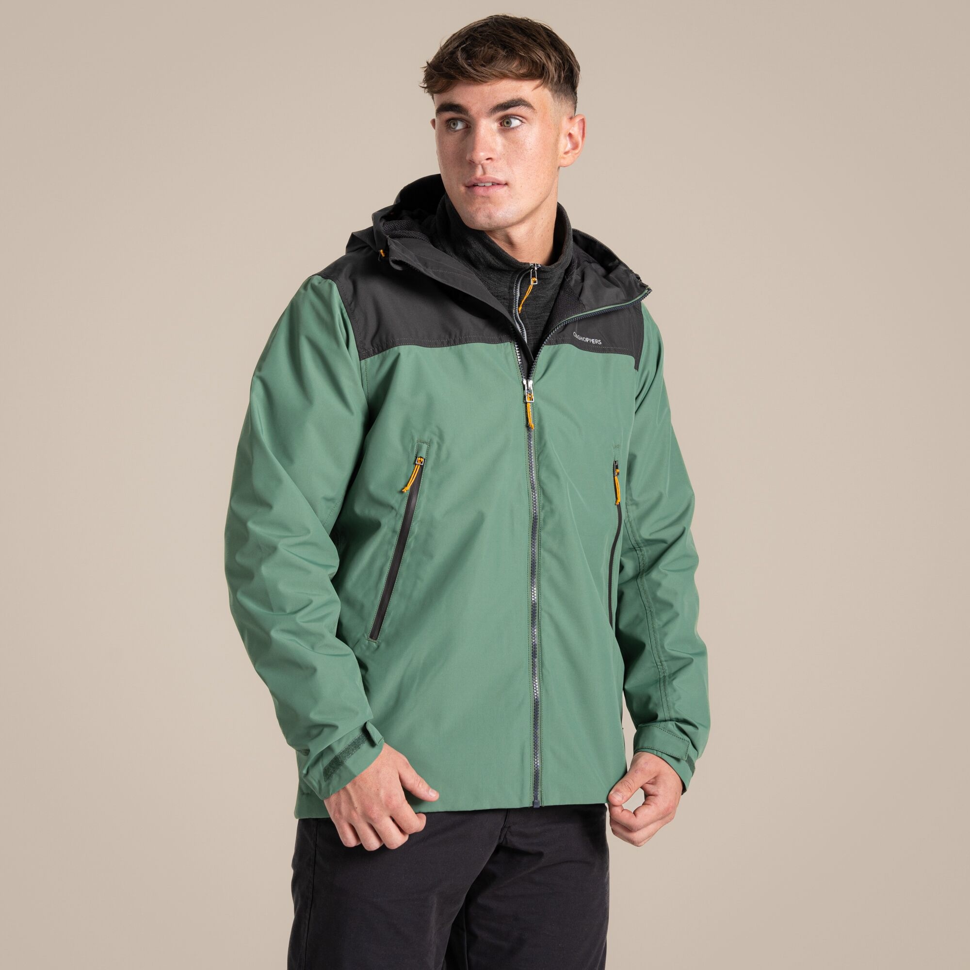 Craghoppers Men's Waterproof Vanth Jacket - Green Extra Large - Image 2