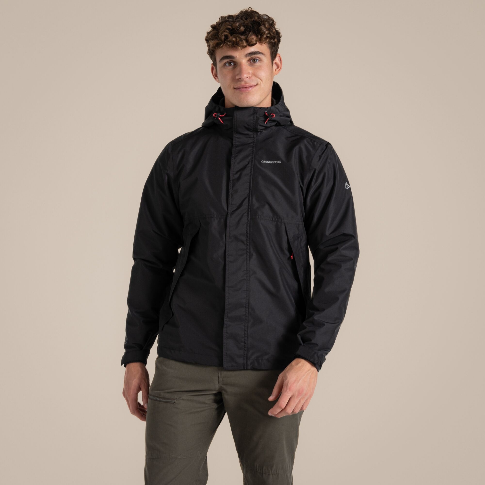 Craghoppers Men's Black Waterproof Ossus Jacket Size: Xxl
