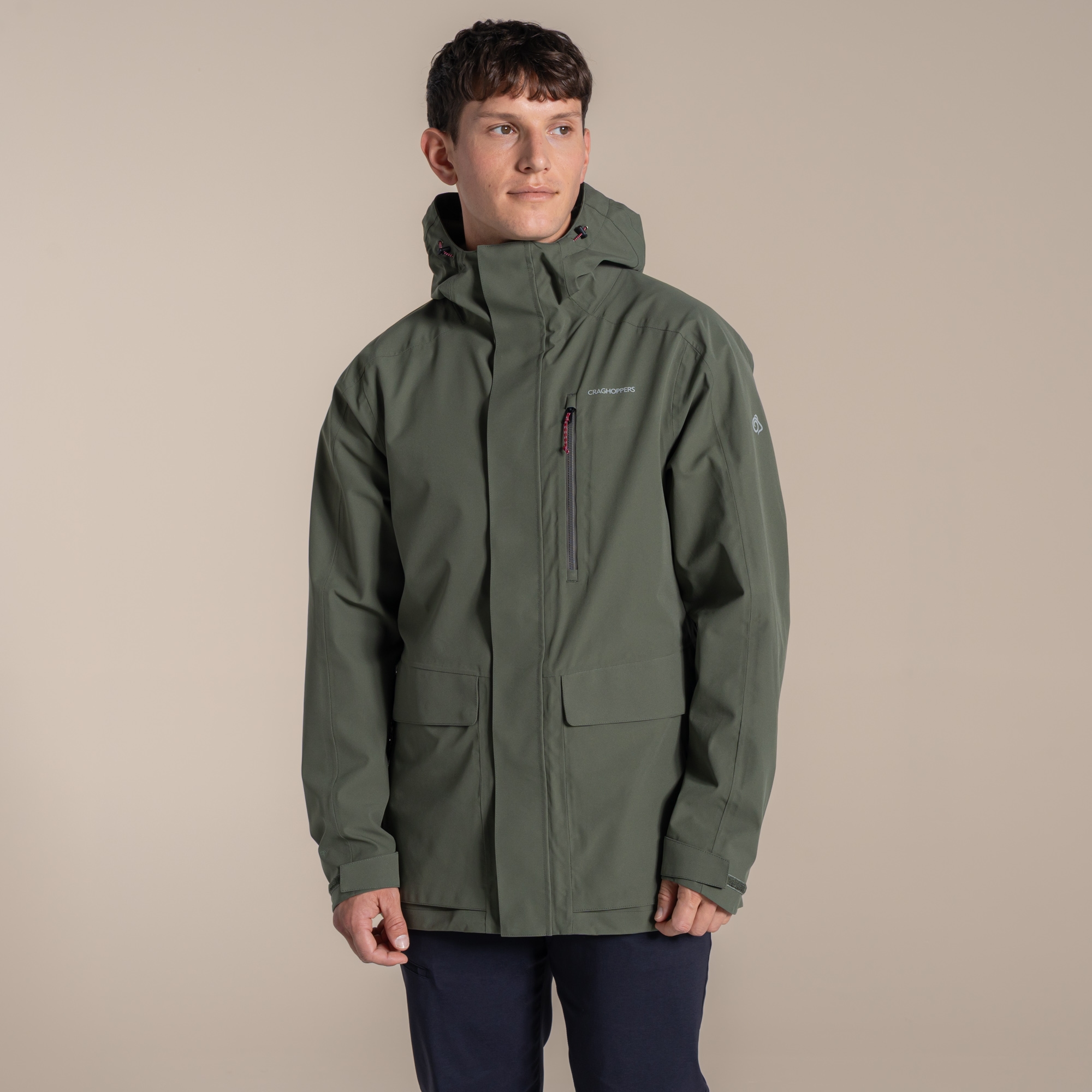 Craghoppers Men's Green Waterproof Lorton Ii Jacket Size: Xl
