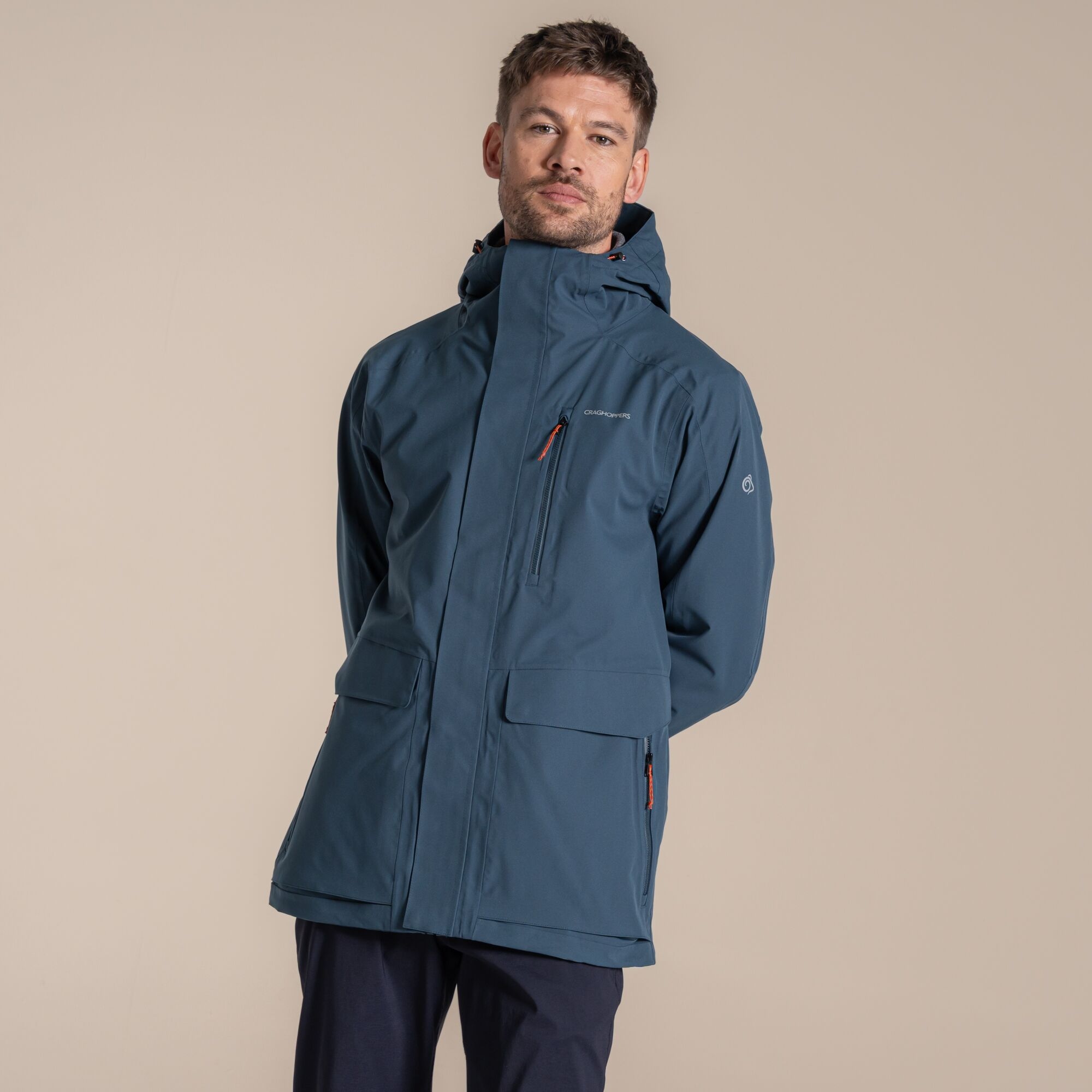 Craghoppers Men's Blue Waterproof Lorton Ii Jacket Size: Xxl - Image 1