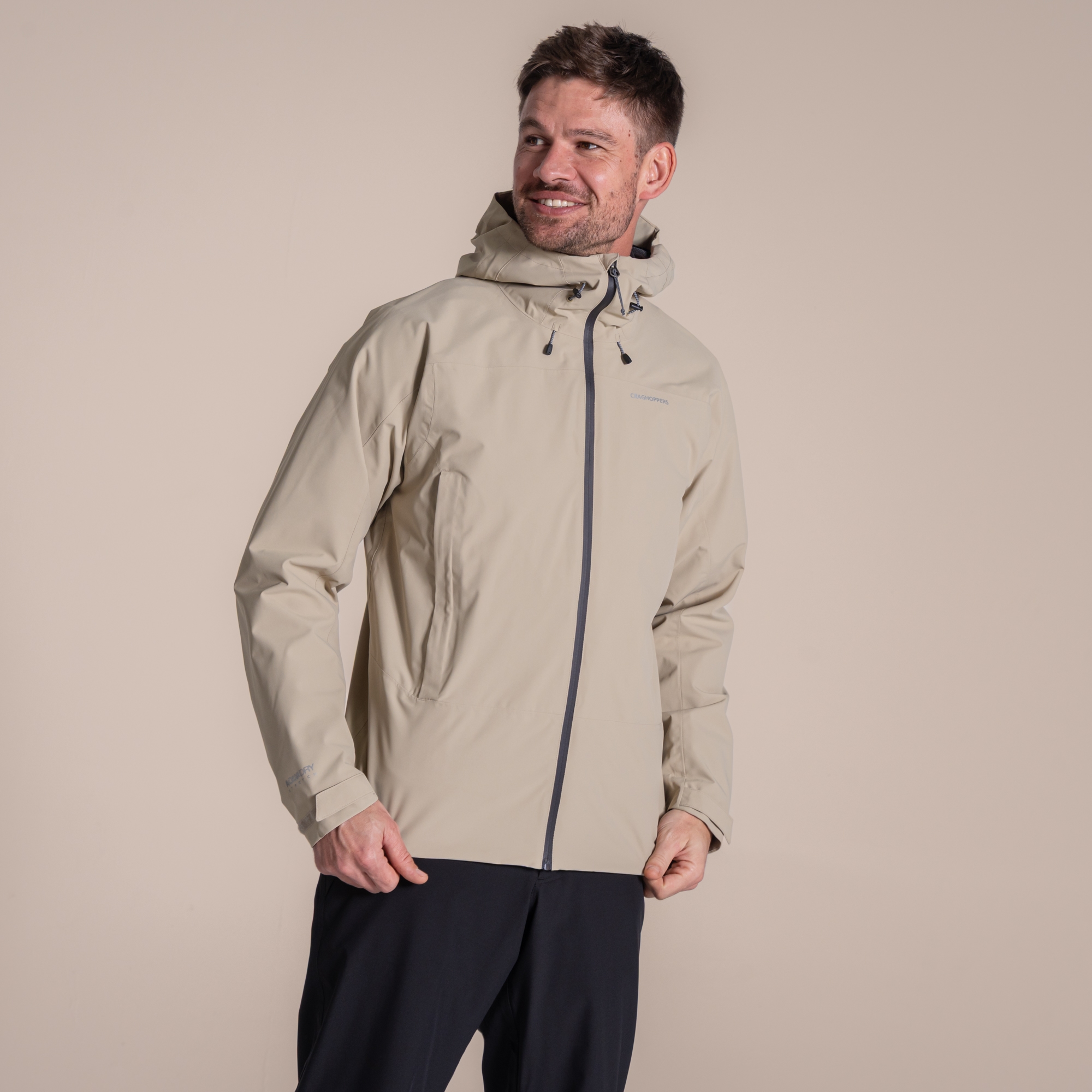 Craghoppers Men's Beige Ponsa Waterproof Shell Jacket In | : Extra Large - Image 2