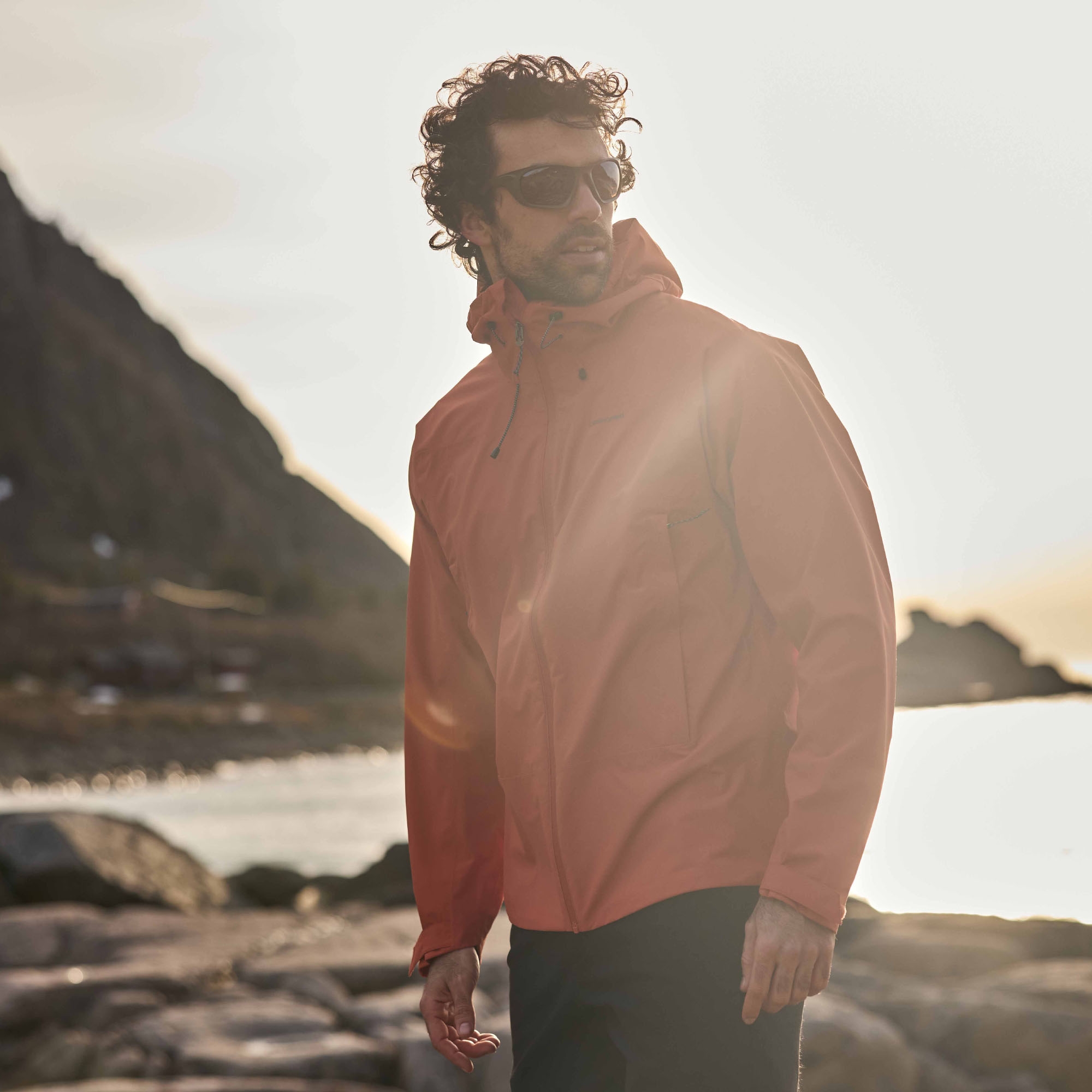 Craghoppers Men's Waterproof Ponsa Jacket - Orange Small - Image 3