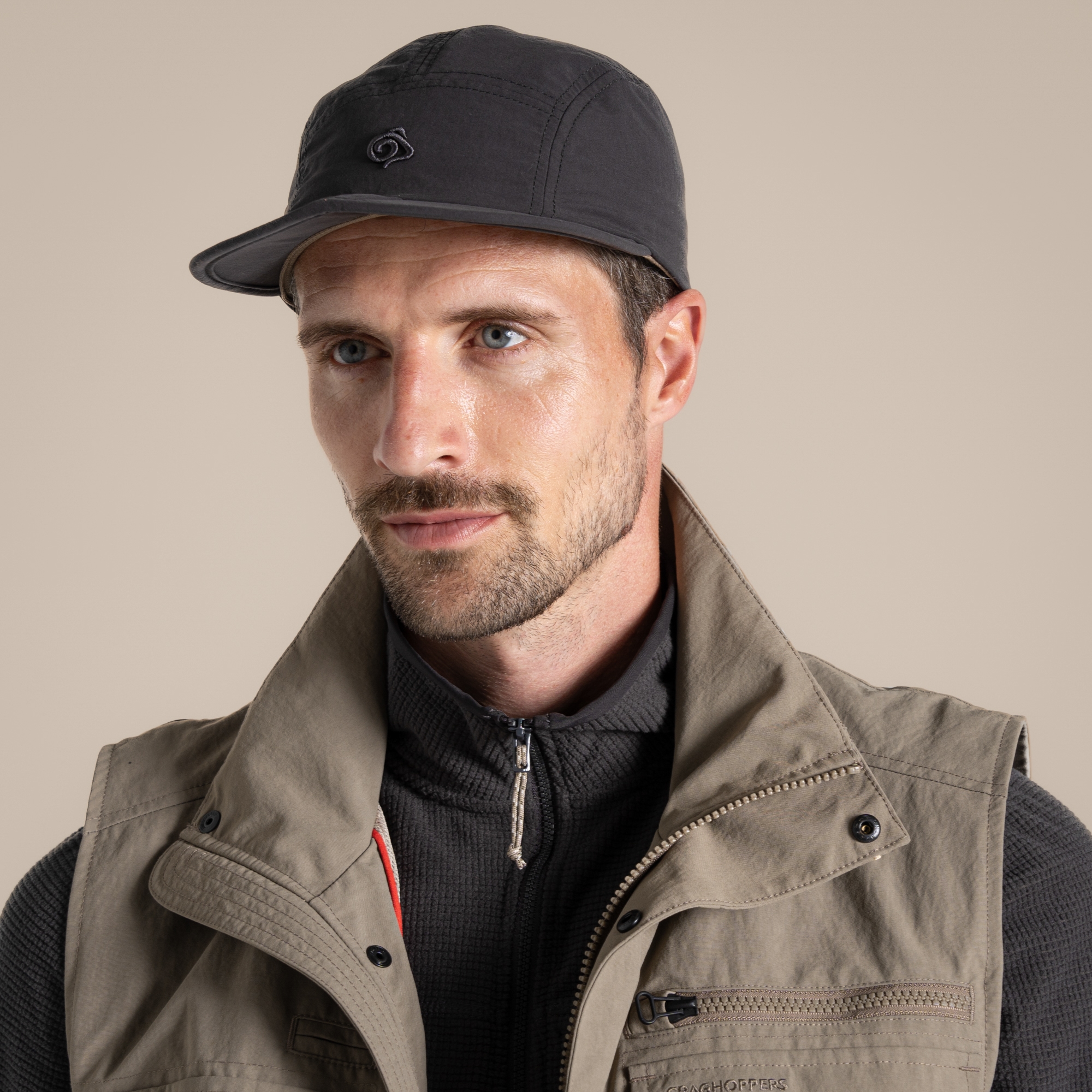 Craghoppers Unisex Black Nosilife Packable Cap Ii Size: Single