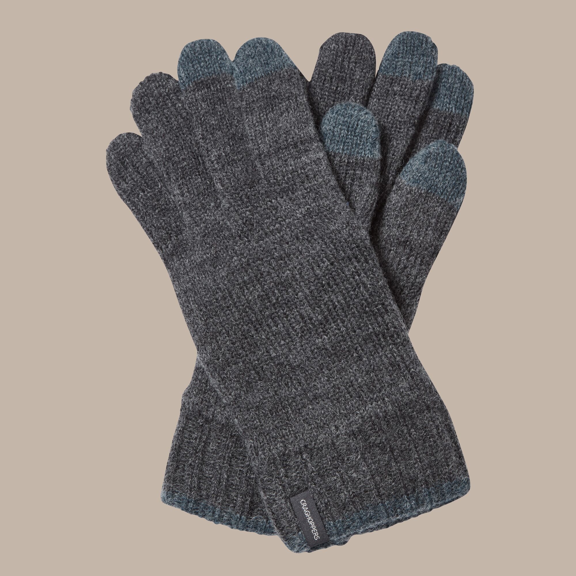 Craghoppers Unisex Black Gallus Gloves Size: M/L - Image 1