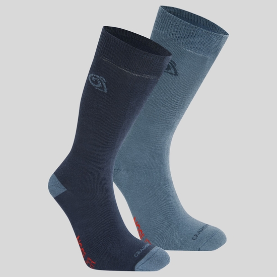 Unisex-Insektenschutz-Socken im Doppelpack Blue Navy / Blue Stone