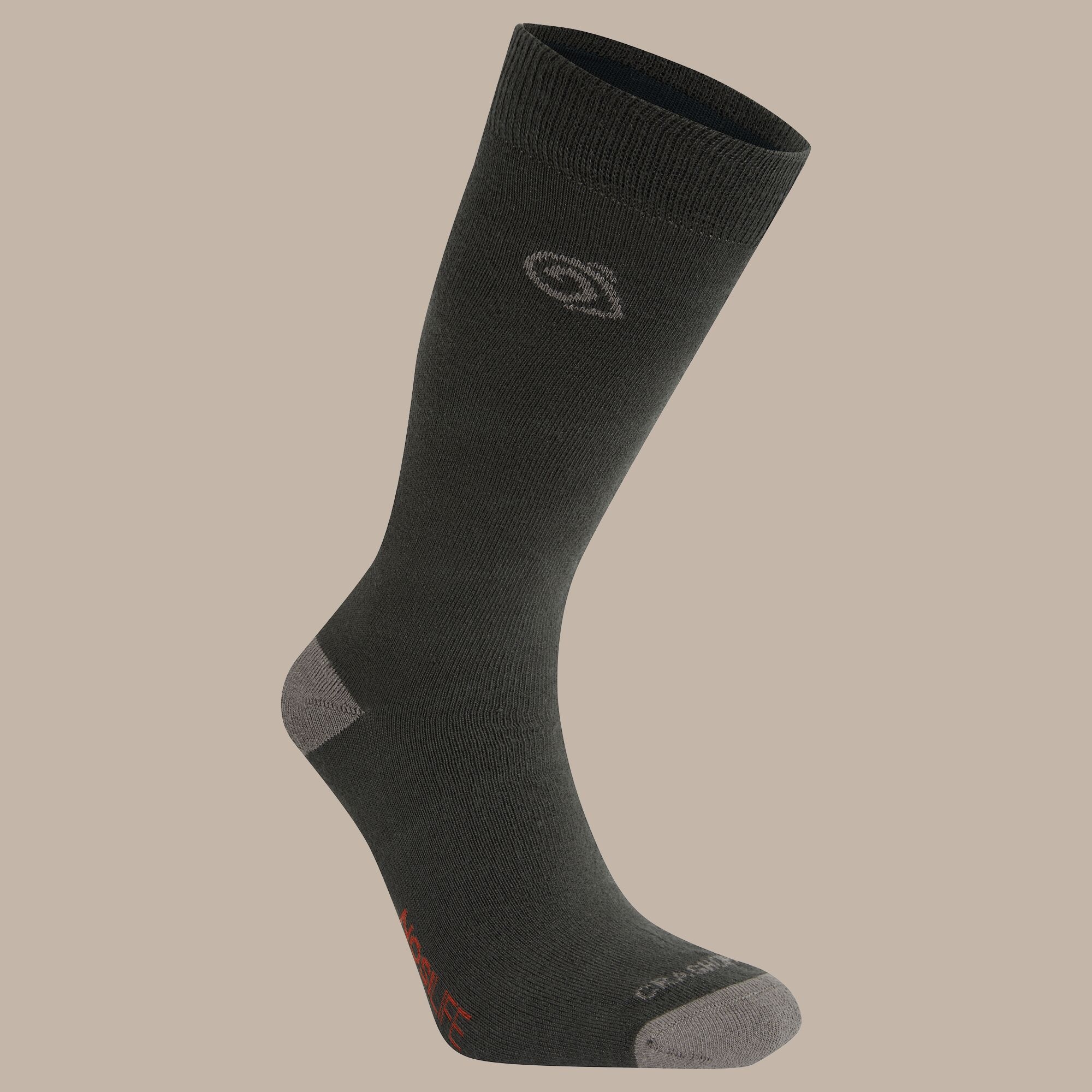 Craghoppers Unisex Black Nosilife Travel Single Pack Socks Size: Uk9-12