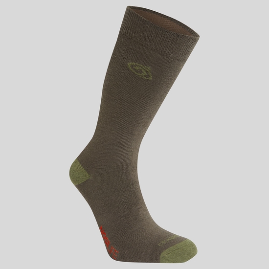 Unisex Insect Repellent Single Pack Socks Woodland Green / Wild Olive