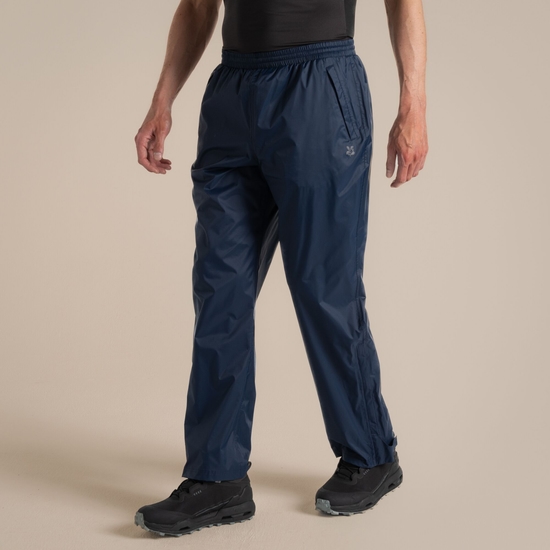 Unisex Petterill Waterproof Packable Overtrouser Blue Navy