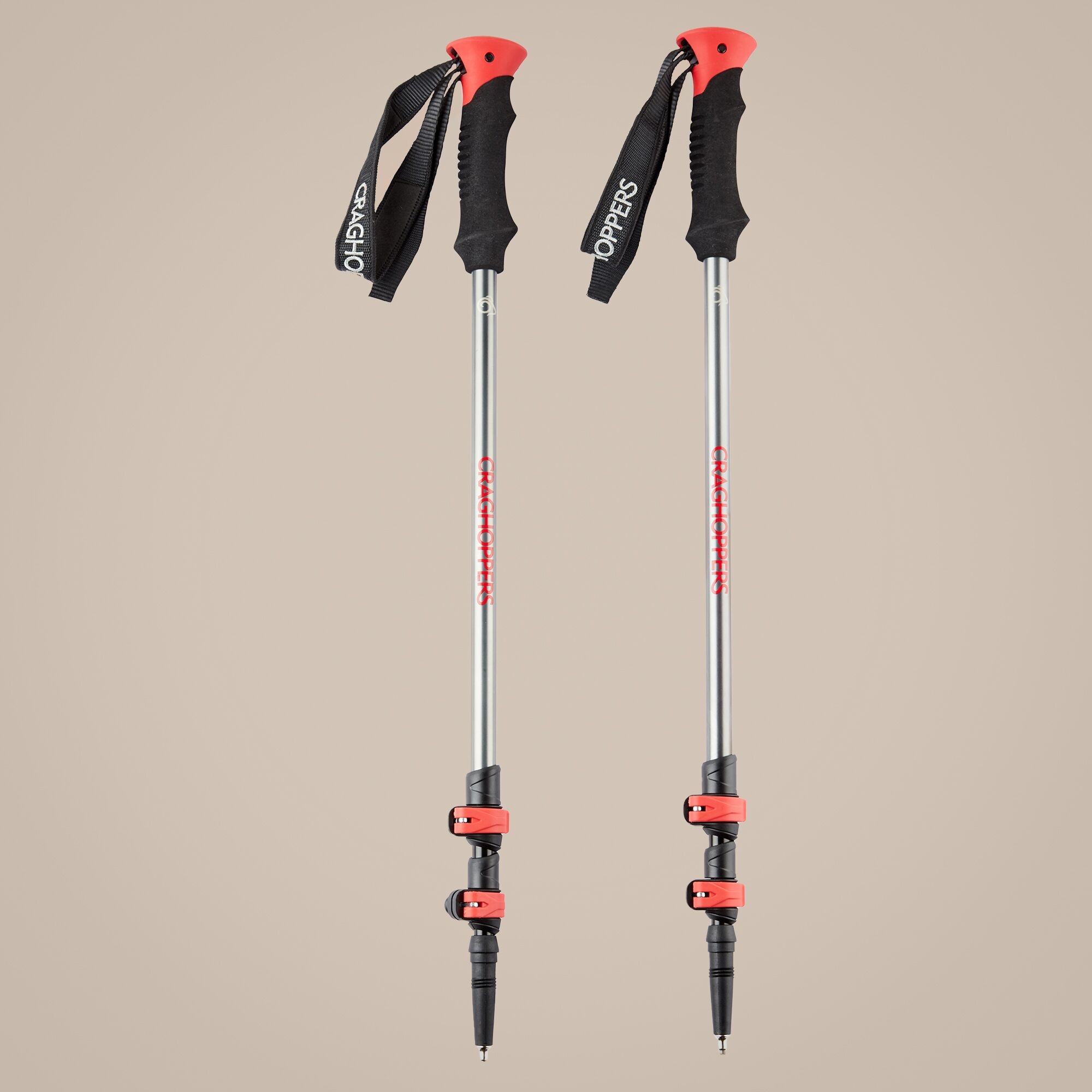 Craghoppers Unisex Grey Venture Walking Poles Size: Single