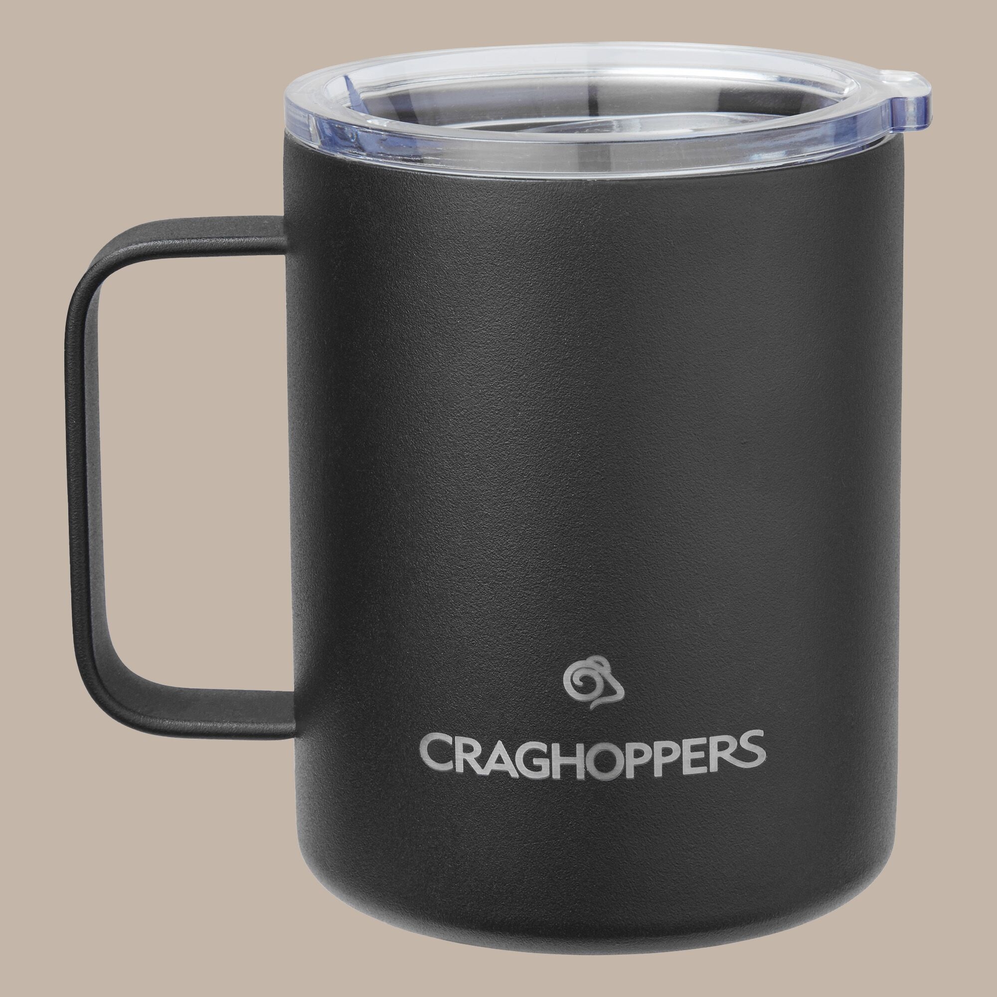 Craghoppers Unisex Black Insulated Mug Size: Single