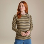 Blue Navy / Raffia Stripe