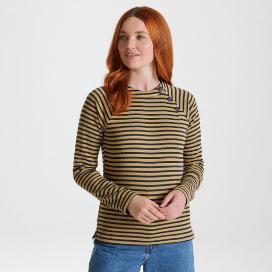 Women's Neela Crew Neck Blue Navy / Raffia Stripe