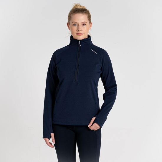 Women's Dynamic Pro Half Zip Fleece Blue Navy
