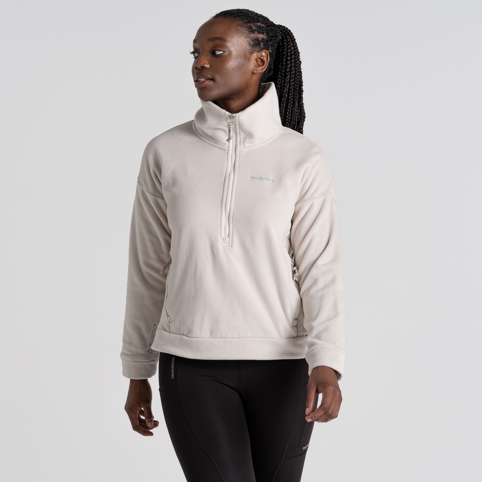 Craghoppers Women's Polartec Caprice Half Zip Fleece Ecru