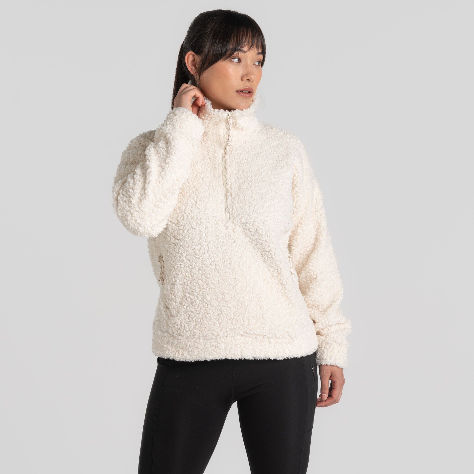 Craghoppers Women's Mixed Ciara Half Zip Fleece Calico, : Size 12