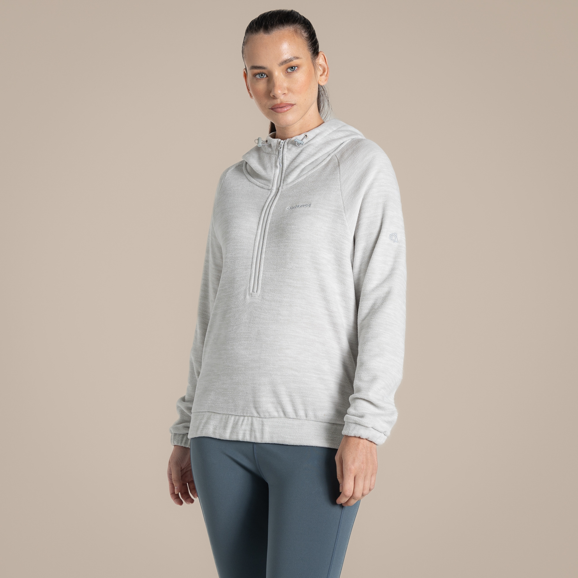 Craghoppers Women's Grey Esk Hooded Fleece Size: 12