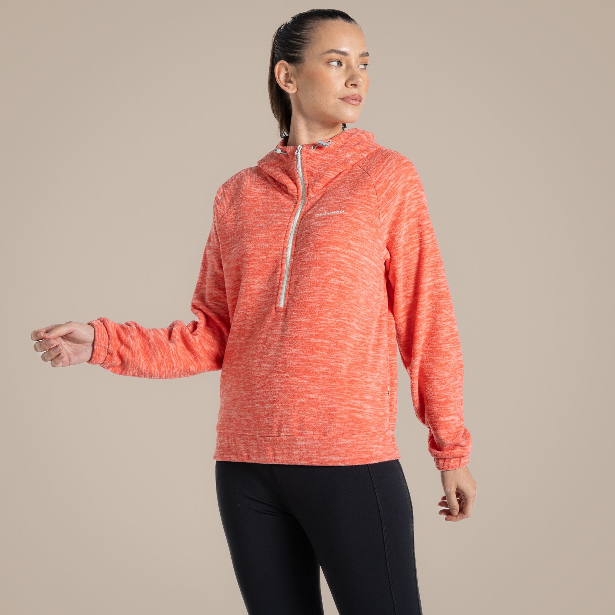Craghoppers Women's Orange Esk Hooded Fleece Size: 16