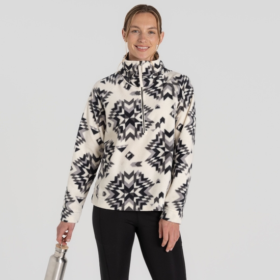 Women's Lago Half Zip Fleece Calico / Black Print