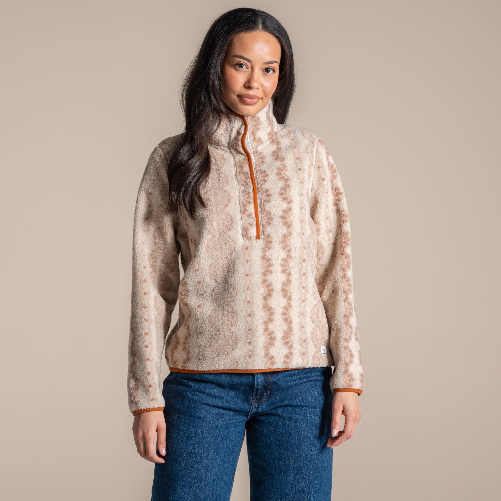 Craghoppers Women's Beige Massey Overhead Fleece Size: 10