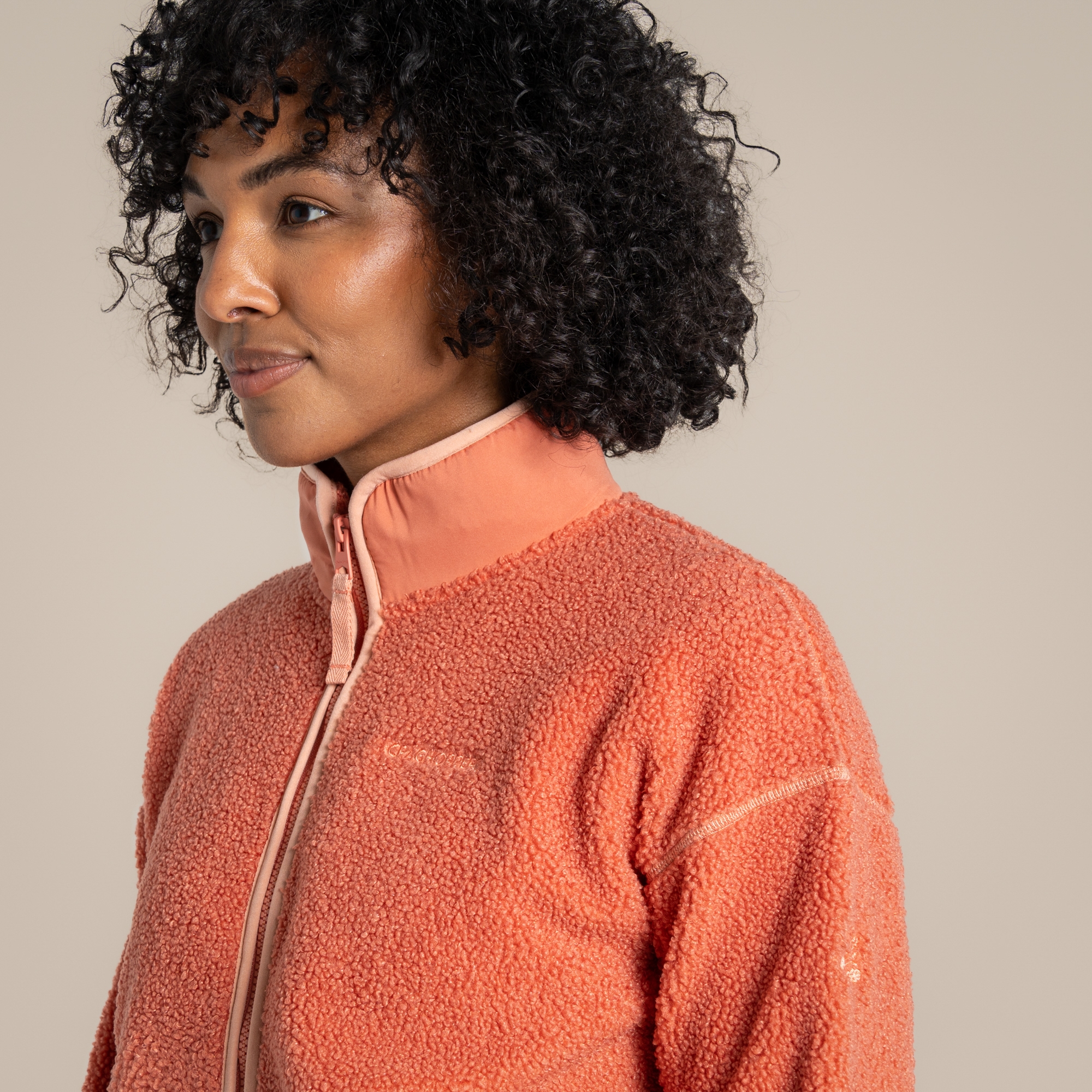Women's National Trust Avens Full Zip Fleece - Red Sandstone