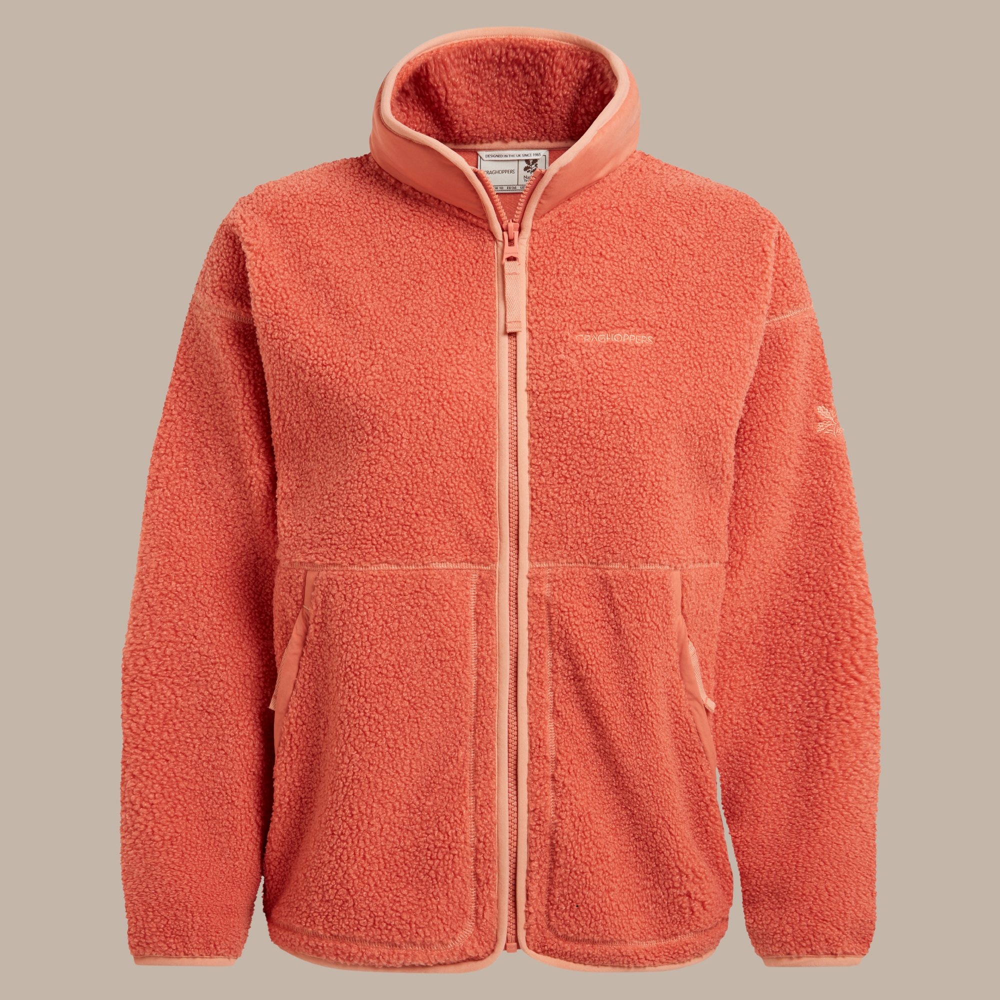 Women's National Trust Avens Full Zip Fleece - Red Sandstone