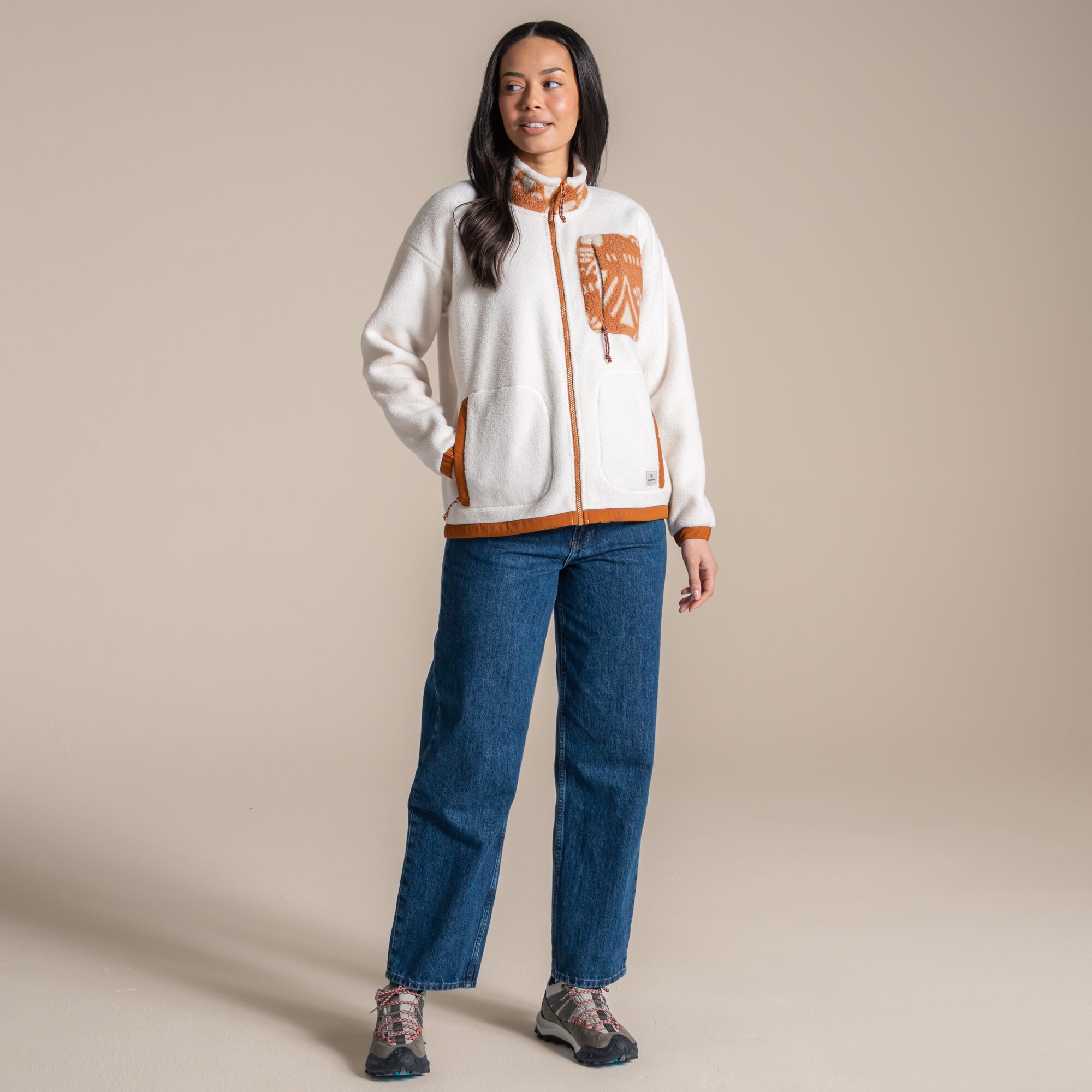 Craghoppers Women's White Sanaa Fleece Size: 10