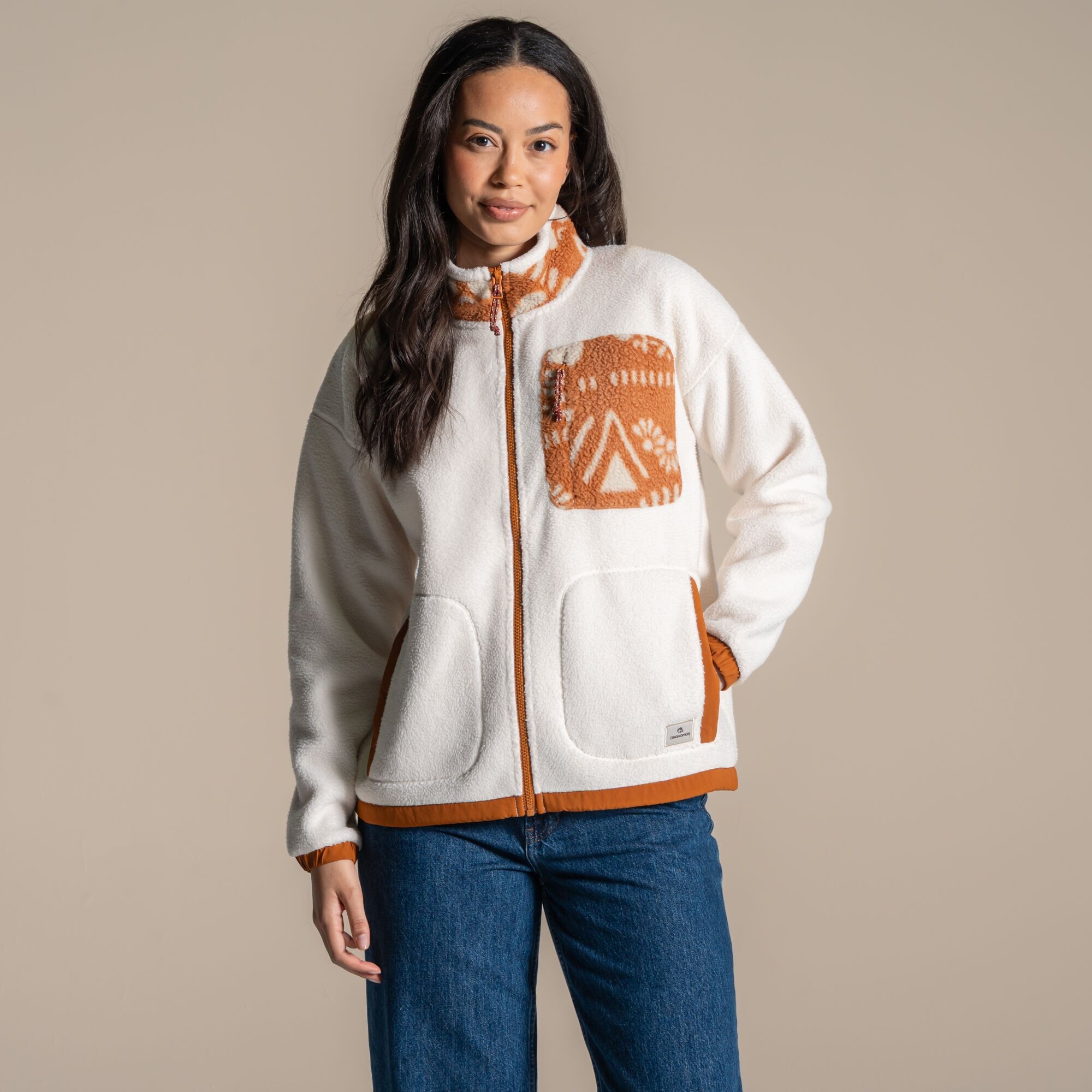 Craghoppers Women's White Sanaa Fleece Size: 16