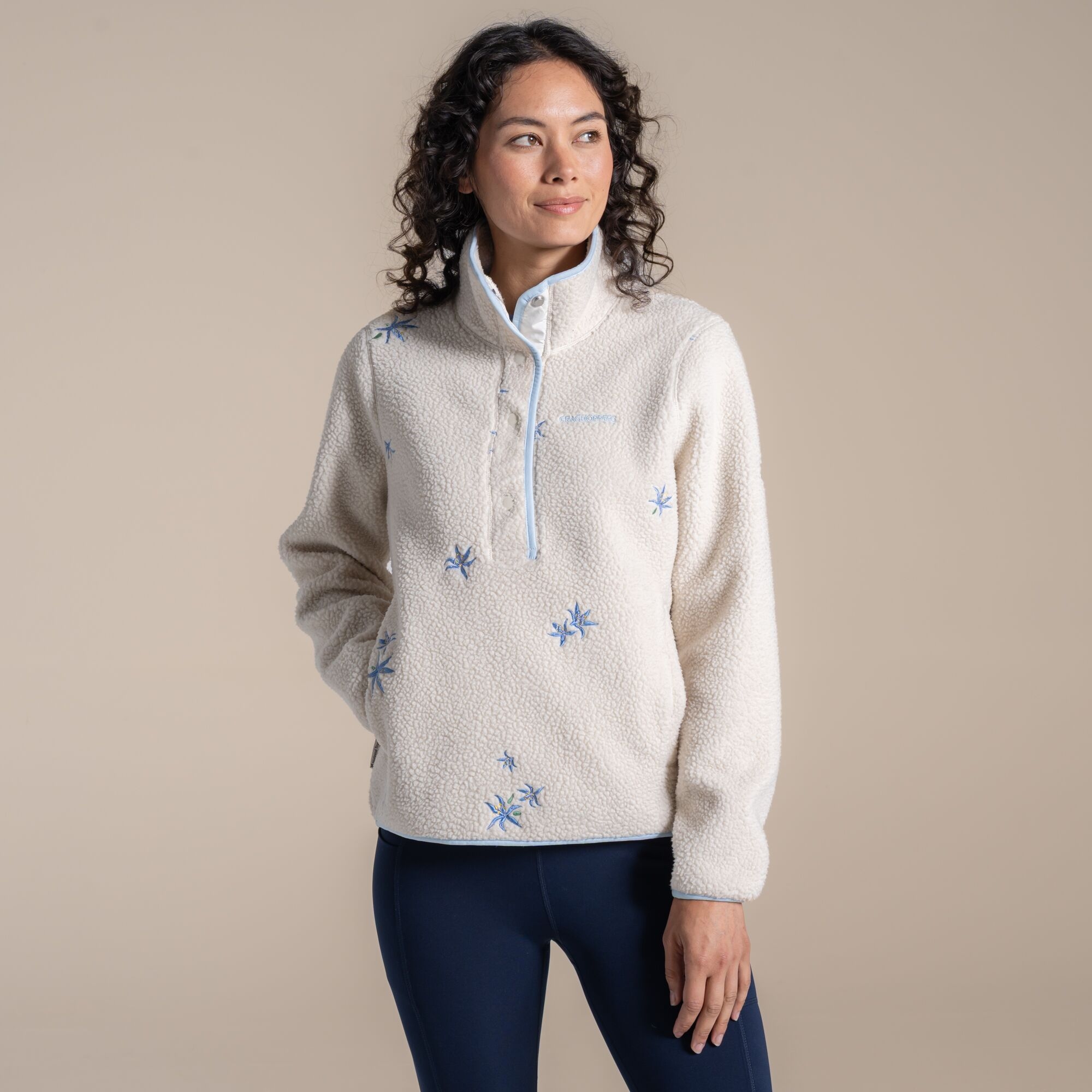 Craghoppers Women's Beige National Trust Rosemary Ii Overhead Fleece Size: 10