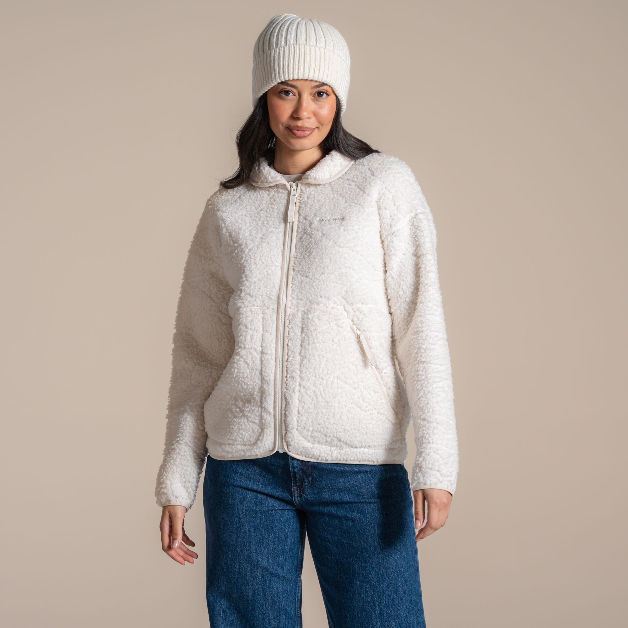Craghoppers Women's White National Trust Avens Ii Fleece Size: 8
