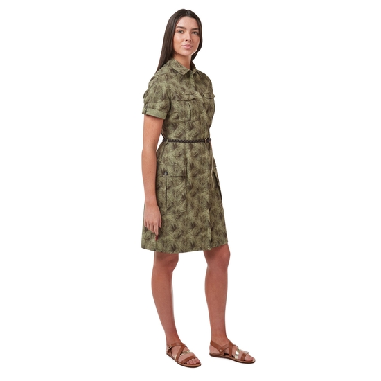 Nosilife Savannah Kleid für Damen Mid Khaki Print