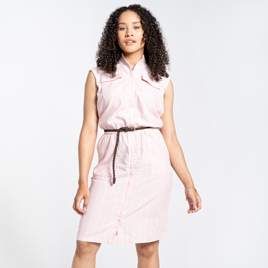 NosiBotanical Nicolet Kleid für Damen Pink Clay Stripe