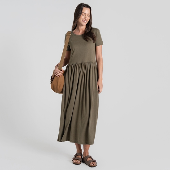 Womens' Ember Longline Dress Wild Olive