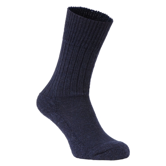 Women's Wool Hiker Sock Dark Navy Marl 