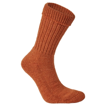 Heat Regulating Travel Sock Toasted Pecan marl