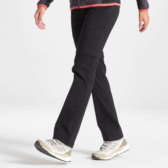 Women's Kiwi Pro II Convertible Trousers Black 