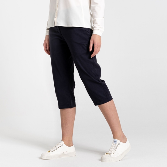 Women's Kiwi Pro II Crop Trousers Dark Navy