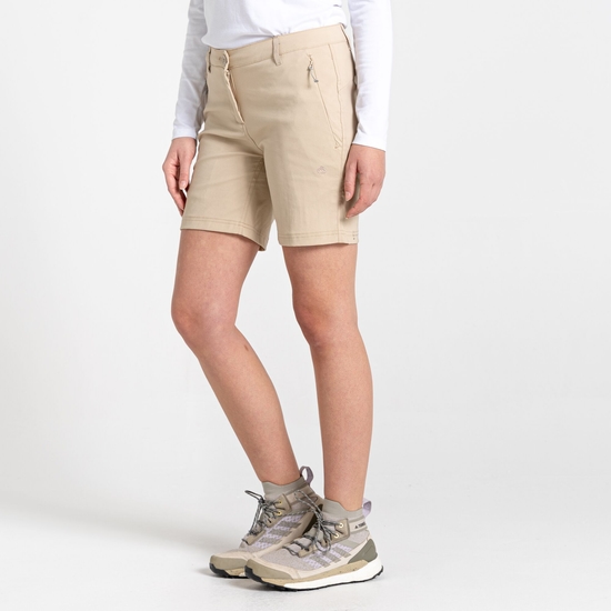Stretch-Kiwi Pro III-Shorts für Damen Desert Sand