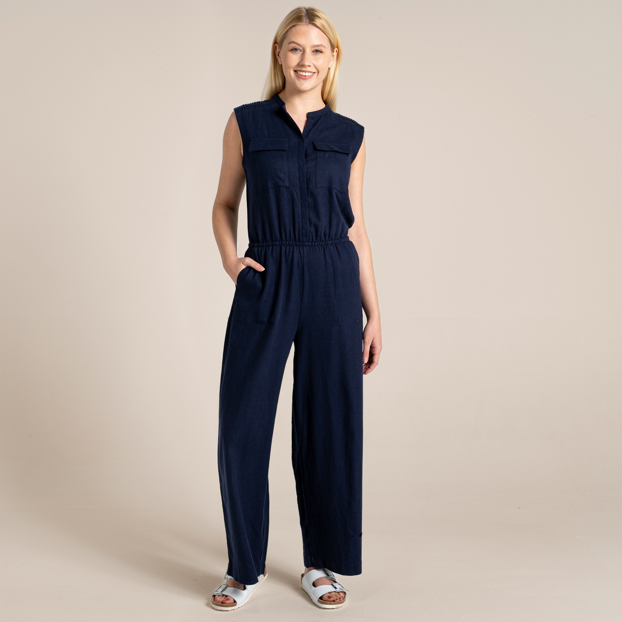 Craghoppers Women's Maxima Jumpsuit, Cotton Blau, Größe, 40R