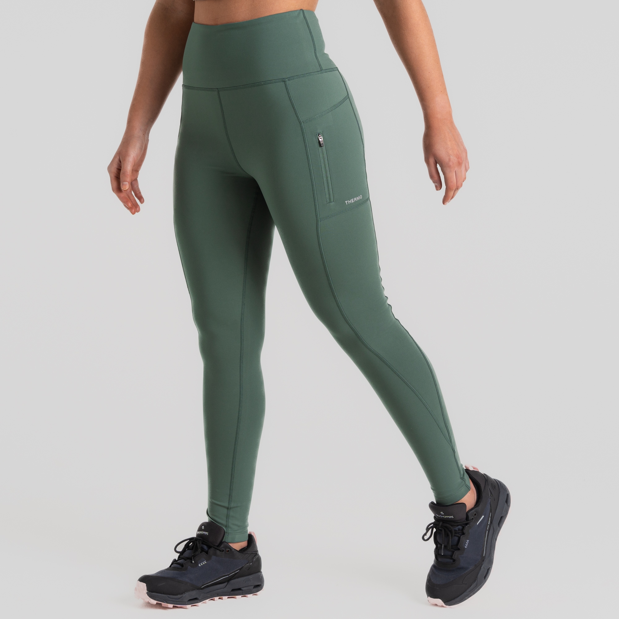 craghoppers compression thermal leggings für damen frosted pine