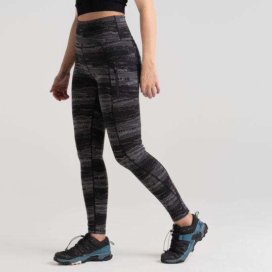Women's Insect Shield® Pro Legging Charcoal Print