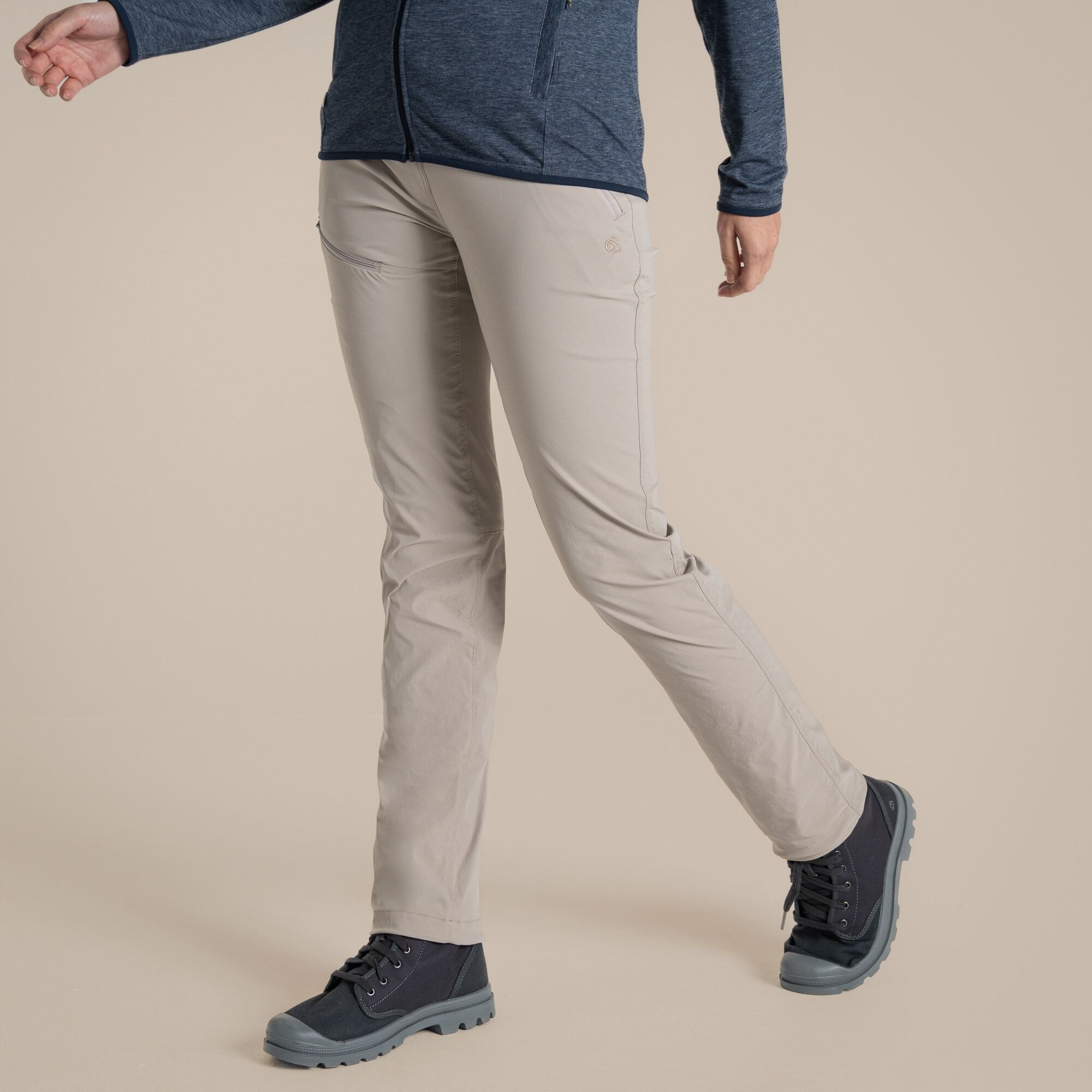 Craghoppers Women's Beige Nosilife Pro Trousers Iii Size: 11L