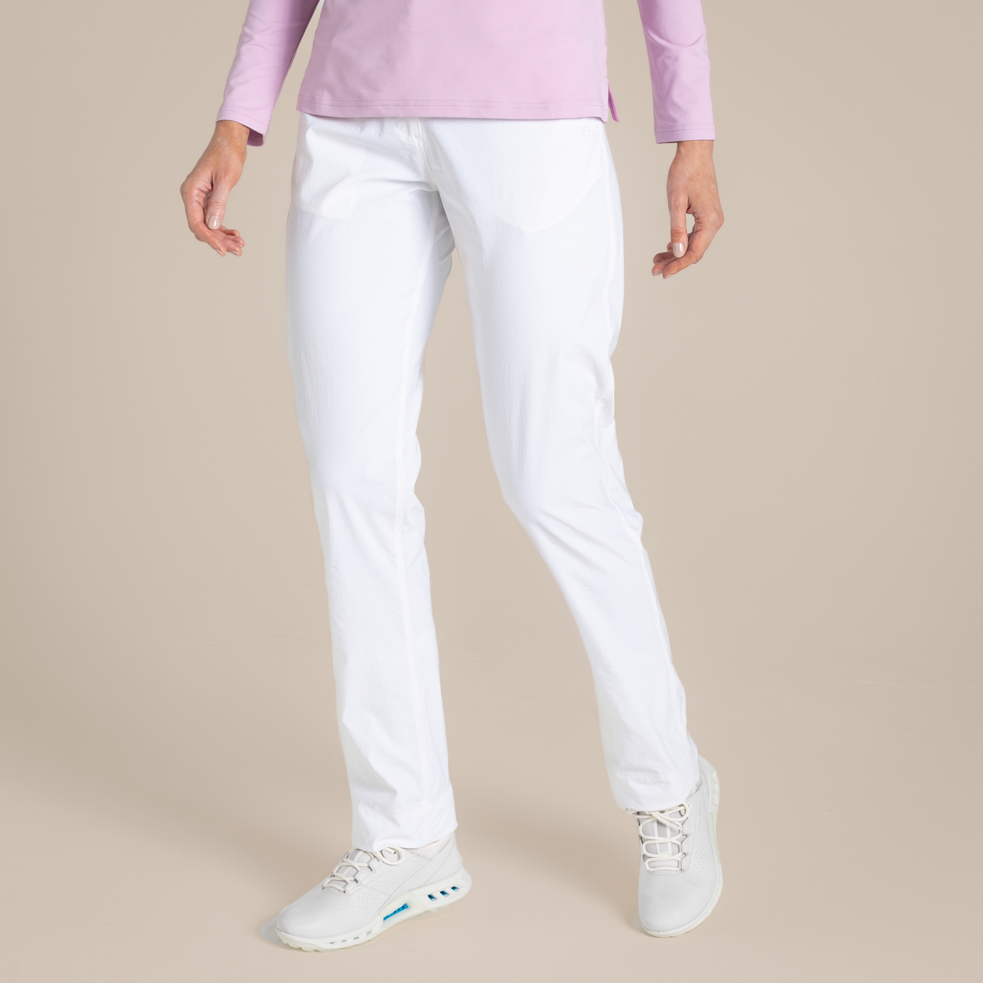 Craghoppers Women's White Nosilife Milla Trousers Size: 16R