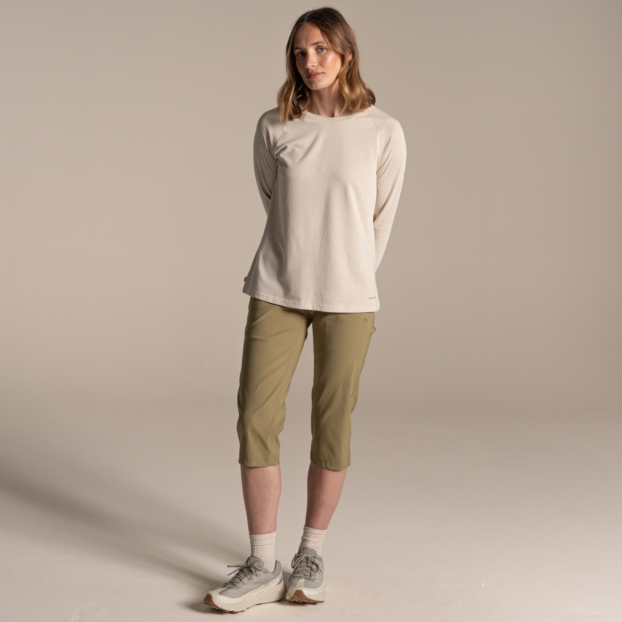 Craghoppers Women's Green Kiwi Pro Iii Cropped Trousers Size: 18