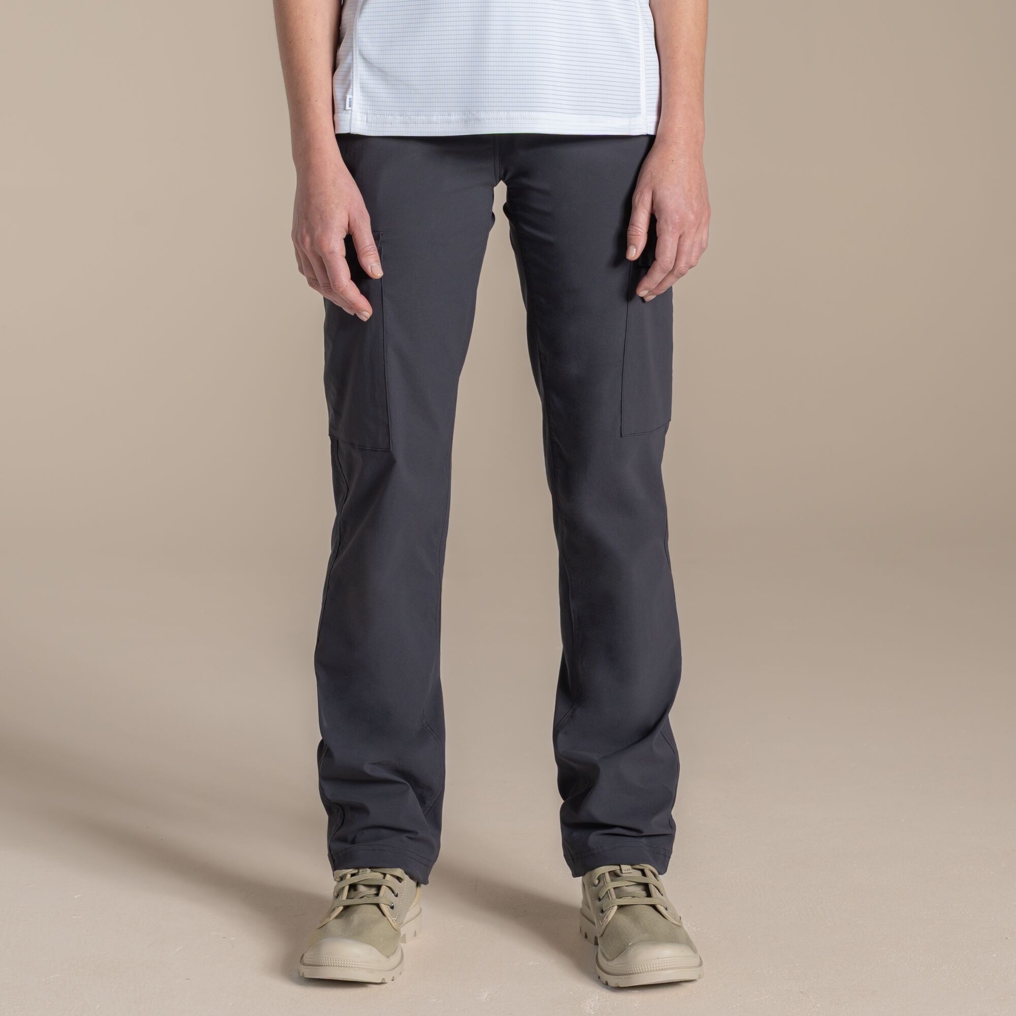 Craghoppers Women's Grey Nosilife Rif Stretch Cargo Trousers Size: 16R