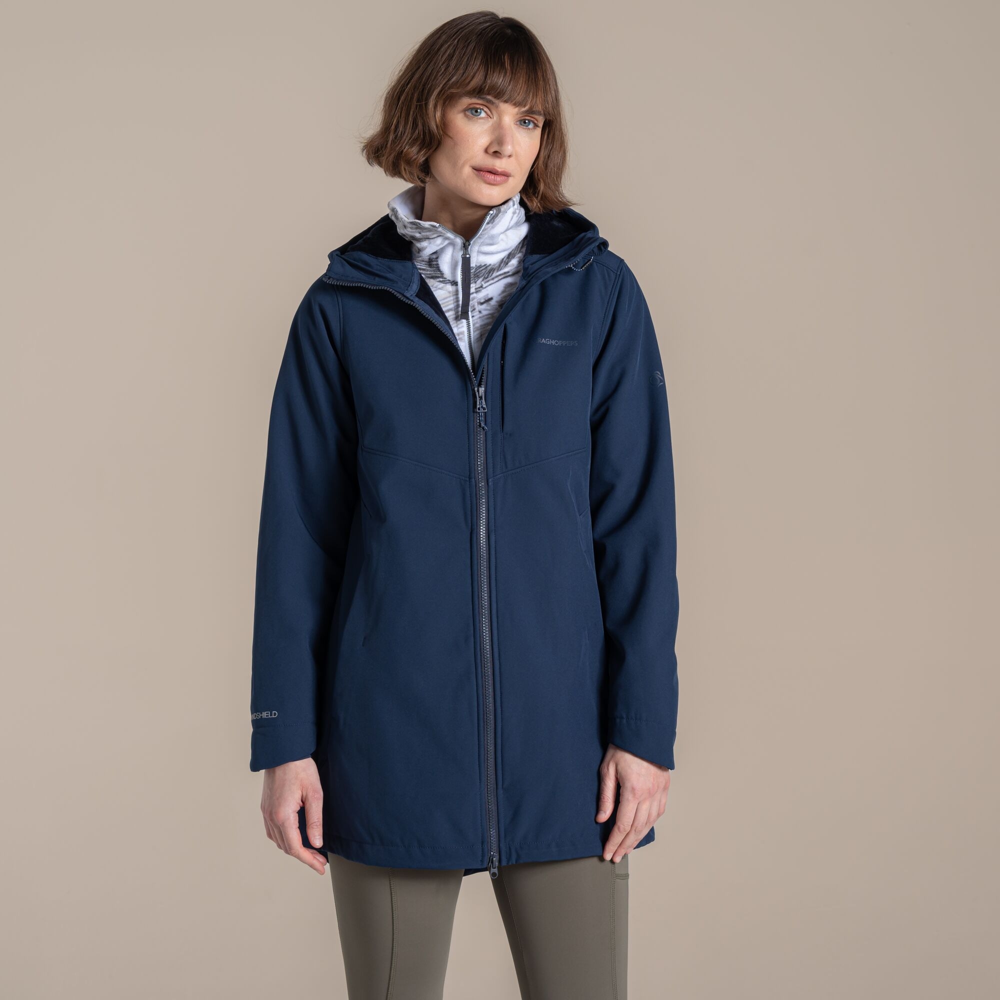 Craghoppers Women's Navy Hopegill Hooded Jacket Size: 10