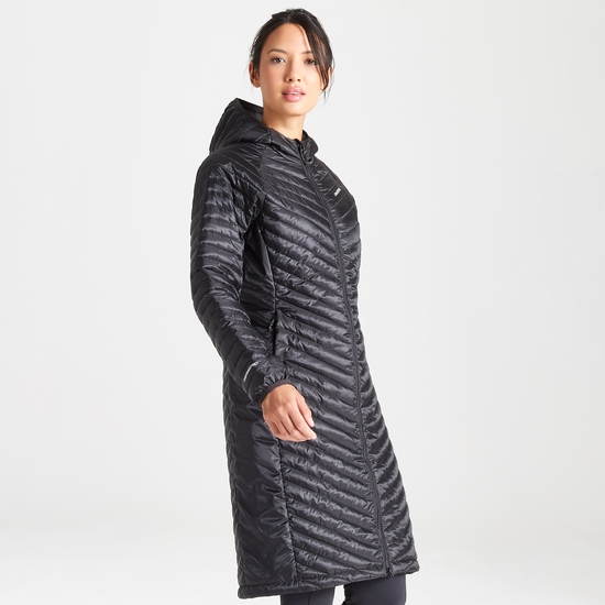 Women's Insulated ExpoLite Long Hooded Jacket Black