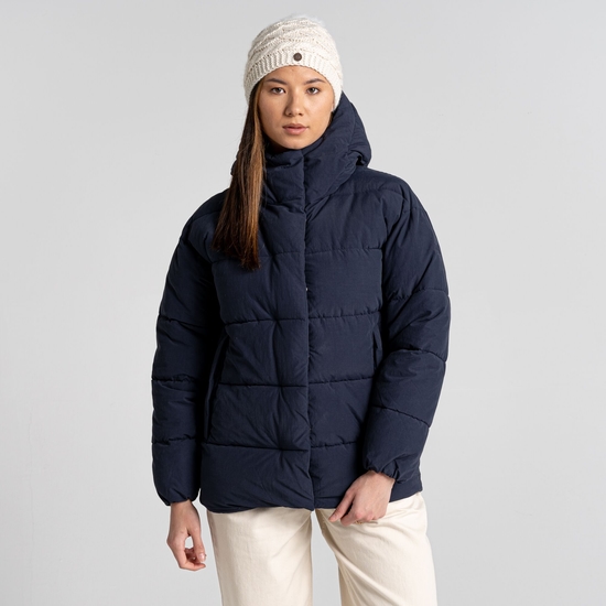 Women's Madora Insulated Hooded Jacket Blue Navy
